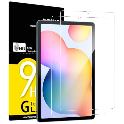 NEW'C 2 Piezas, Protector Pantalla para Samsung Galaxy Tab S6 Lite 2022/2020 10,4 Pulgadas, Antiarañazos, Cristal Templado Ultra Resistente