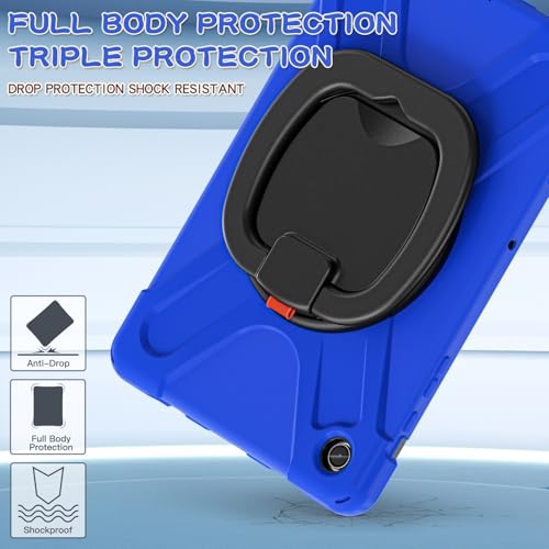 Coque Samsung Galaxy Tab A9 Plus antichoc bleu protège la tablette des chutes