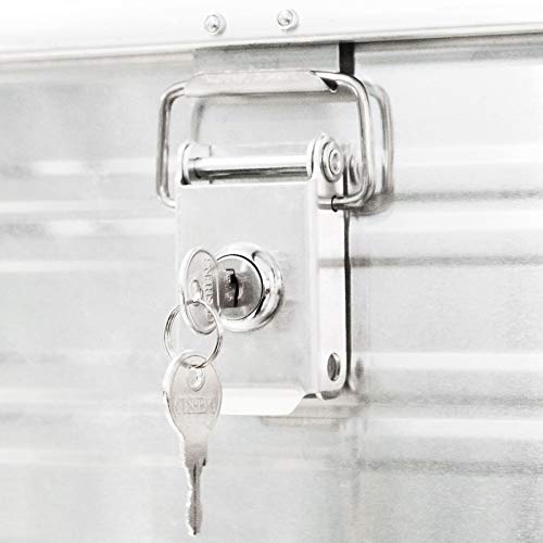 Jumbo Aluminium Transport-Box Alu 160 Liter ALU160 L 1182 x B 385 x H 412 mm Kiste Truhe Lager-Box Alubox (160 Liter)
