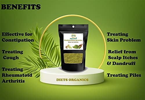 Diets Organics Mudakathan Keerai Powder 100gms (2) | Balloon Vine Leaf Powder - 100 G PACK OF 2
