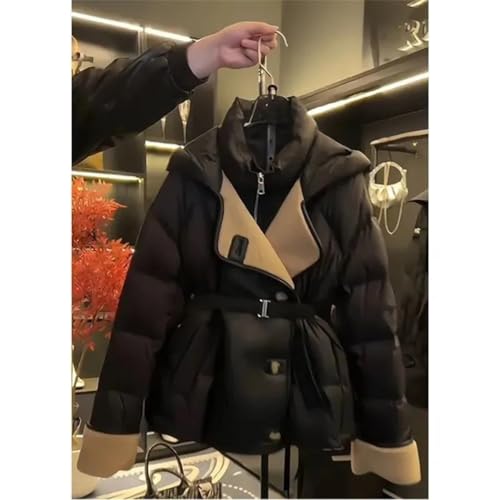 Black Women’s Winter Slim Cotton-Padded Jacket – Cozy, Chic, and Perfectly Warm - Image 2