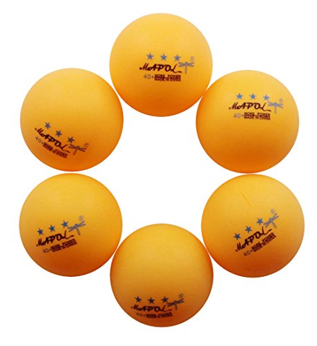 Mapol 50- Pack Orange 3-Star Premium Ping Pong Balls Advanced Training Table Tennis Ball #TOP5