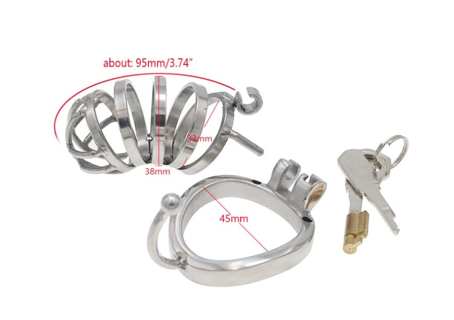 Gabbia Sportiva Regolabile in Acciaio Inossidabile per Uomo, per Casa e Cucina,W30 (45MM)