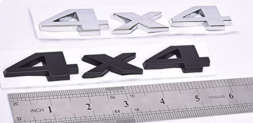 Image of 2 Pack 4x4 Emblem 3D Decal for Rear Tailgate SUV /Pickup(Black)