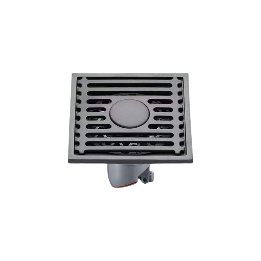 Desagüe de Suelo, Drenaje de Piso Baño Desagüe Cuadrado Acero Inoxidable(801 Dualuse (Gray))