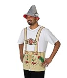 trachtenwesten damen große größen Material: 100% Polyester Kostüm T-Shirt Lederhose Trachtenkostüm Oktoberfest Gr. L, M, S, XL, XXL, Größe:M