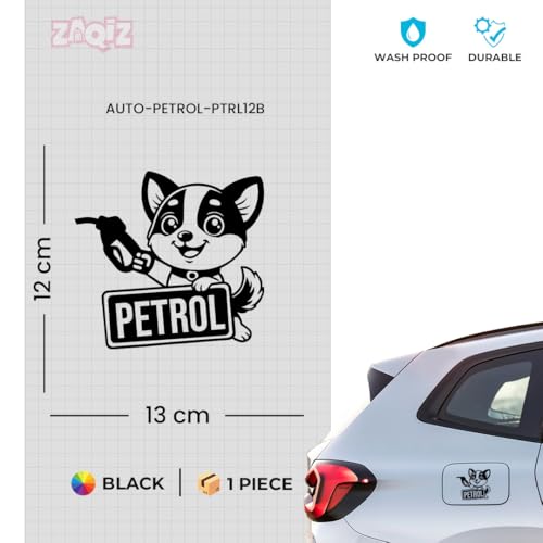 Image of Bright Petrol Sticker for Car Fuel Cap (Black)