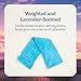 warmies Hot-Pak, Microwavable Neck Wrap - Heating & Cooling Plush Pad for Calming Relaxation - Weighted & Heated Neck Warmer with Scented Lavender - Microwave Heat Pad for Aches & Pain - Blue