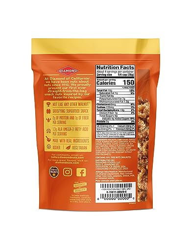 Image of Diamond of California Pumpkin Pie Snack Walnuts, 4 oz, 2 Pack