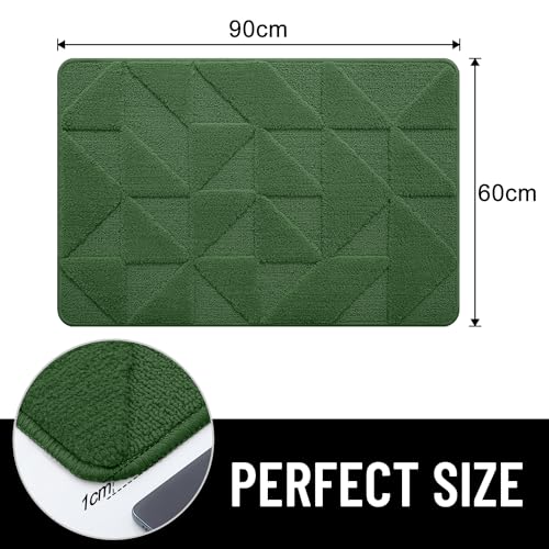 Homaxy Door Mats Indoor, 60 X 90 cm, Machine Washable Inside Door Mat, Dirt Trapper Soft Doormats - Image 2