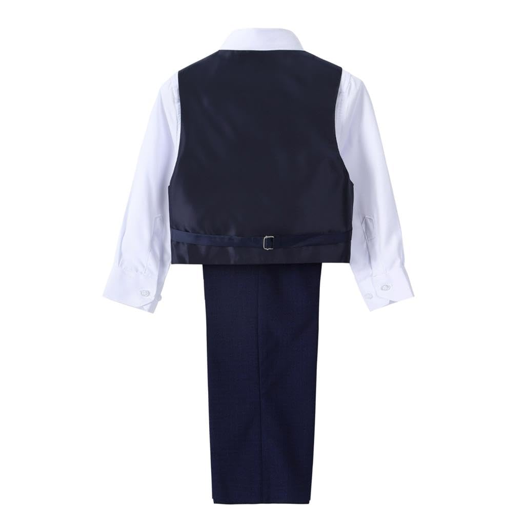 Lito Angels Ensemble de 5 pièces de smoking et blazers pour petit garçon Bleu 5 à 13 ans