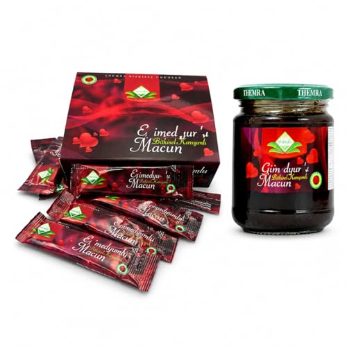 Pack Duo Miel Macun Aphrodisiaque Puissant– Pot 240 g + 12 Sticks x 12 g – Miel Concentré Énergie, Vitalité, Tonus et Bien-Être Intime – Format...