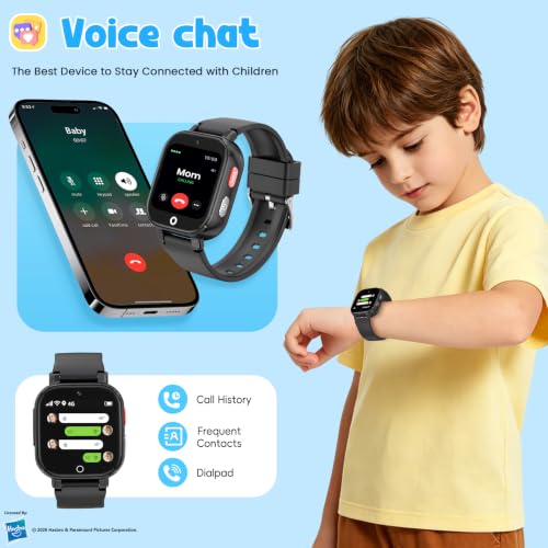 Smart Watch for Kids, 4G Kids Smartwatch with GPS Tracker Calling (Black) - image 6