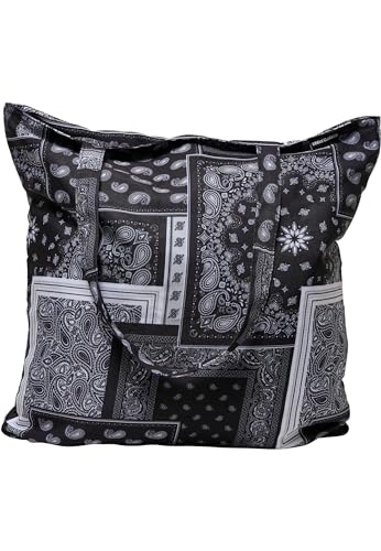 Sac à bandoulière Urban Classics Bandana imprimé Patchwork Mixte Noir et Blanc Taille Unique