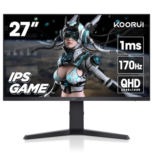 Amazon.co.jp: KOORUI ゲーミングモニター 27インチ モニター 170Hz