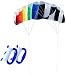 CNMDB Aquilone da Surf Resistente da 1,4 m,Dual-Line Stunt Power Kite Wing Junior Adulti Parafoil Giocattolo per Paracadute all'aperto, Stunt Parafoil Kite Wing Parachute