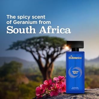 St.Botanica African Spice Perfume 100ml | Luxury Perfume for Men | Long Lasting Perfume with Mandarin, Geranium & Sandalwood | Spicy, Citrus & Musky Scent | Eau De Parfum (Pack of 2)