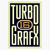 Turbo Grafx 16 Bumper Sticker Window Vinyl Decal 5'
