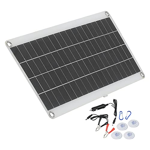 20W Solar r, Solar Cell Charging Panel with Dual USB Ports, Emergency Power for Outdoor Light and Phone Charging