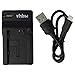 Produktbild vhbw USB Akkuladegerät kompatibel mit Canon BP-807, BP-808, BP-809, BP-819, BP-820, BP-827 Digitalkamera, Camcorder, Action Cam-Akku - Ladeschale