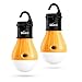 2 Pack LED Lantern for Camping Lights,SlimK Night Lamp Emergency Tent Bulb,Portable,Battery Powered