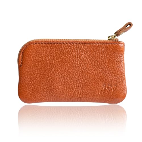 [artigianoworks] コインケース 小銭入れ ラウンドファスナー 牛革 本革 ヌメ革 姫路レザー 日本製 キャメル apo-12ns