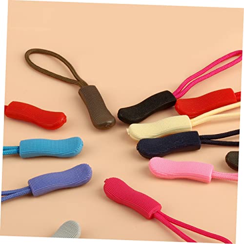 BETOOKY 35 Pçs Cordão Zíper Puxar Cabeça Jaquetas Cordão Zíper Bolsas Bolsas Cordão Puxar Pano Pano