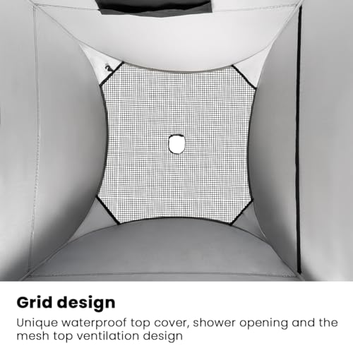 Image of ropoda Pop Up Tent 83 inch x 48 inch x 48 inch Upgrade Privacy Tent, Porta-Potty Changing Portable Changing Room Includes 1 Removable Bottom,8 Stakes,1Removable Rain Cover,1 Carrying Bag(Olive Green)