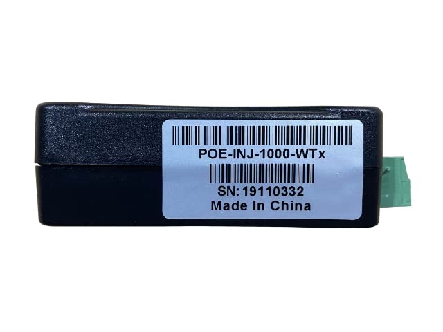 POE-INJ-1000-WTx - Passive Gigabit PoE Injector/Splitter, Wire Terminal Connector