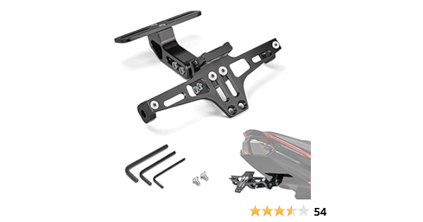 Portamatrículas Moto Universal, Soporte de Matrícula de ...