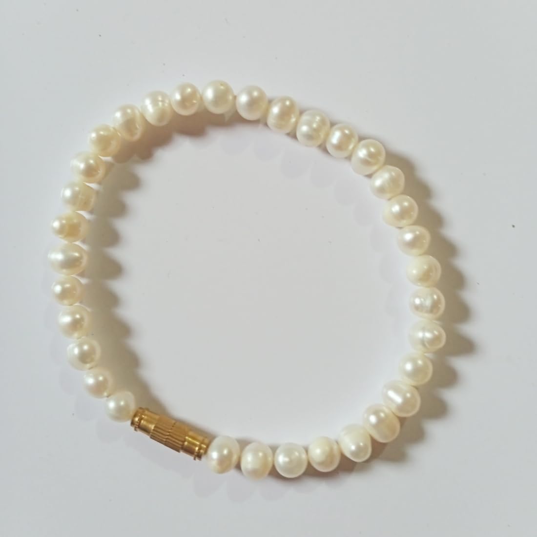 Best Pearl Bracelet Fresh Water (6mm) Natural Best Quality with Lab Certified, mental stability, optimistic thinking, negative effects, creativity, art and music.-image-45