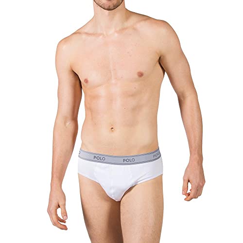 Kit com 2 Cuecas Slip Sport Branca - Polo Match P