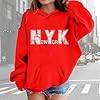 Hoodie Children Girls Sports Shirt Boys Girls Casual Hoodie Pullover Hoodie with Pocket Suitable for Teenage Girls Boys Sweat Jacket Girls, red, 5-6 Years #1