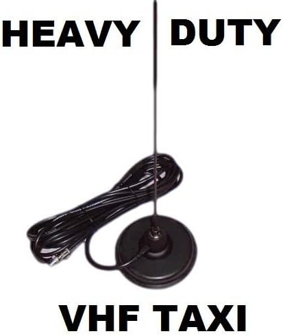 Radiozing VHF TAXI RADIO AERIAL ANTENNA HEAVY DUTY MOBILE MAG MOUNT WITH COAX AND BNC
