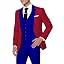 Royal Blue+red
