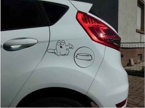 Wales Funny Hungry Cat Feed Me Vinyl Black Sticker Decal For | Cars | Trucks | Vans | Suvs | Walls | Windows | Glass | Laptops | Notebooks | Macbook | 3.5”H X 7”W | Wales - 128 #TOP2