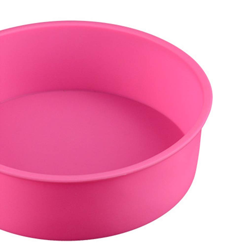 DOITOOL 3piezas Molde De Silicona Para Pasteles Moldes Redondos De Silicona Para Hornear Cupcakes Para Repostería De Color Aleatorio