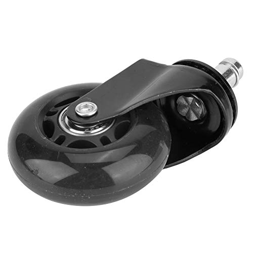 Shipenophy roulettes pivotantes pour Chaise, Roue muette Universelle à Double roulement en polyuréthane Style Roller pour roulettes électriques