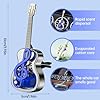 Guitar Shape Air Freshener Vent Clips, Aromatherapy Diffuser, Rotating Perfume Diffuser Dashboard Ornaments, Natural French Fragrance, Car Accessories for Men Women (Black) #1