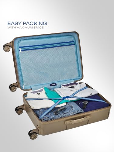 Image of Safari Cosmic Medium 8 Wheels 66cm Check-in Trolley Bag Hard Case Polycarbonate 360 Degree Wheeling System Luggage, Anti-Theft Zipper, Trolley Bags for Travel, Suitcase for Travel, Fossil