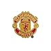 Manchester United FC Official Metal Football Crest Pin Badge (One Size) (Red/Gold)