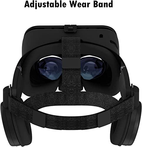 3D Virtual Reality Headset, 3D Vr Goggle W/ Remote For Imax Movie Video Game, Vr Set W/ Bluetooth Headphone[Newest] For Ios Iphone 13 12 11 Pro Xs Xr X, Android Samsung Galaxy S10 S9 S8 S7 Edge, White #TOP3