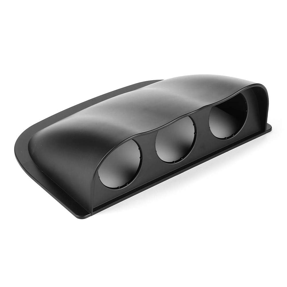 Support de Tableau de Bord Universel pour 3 Jauges 52mm, ABS, Noir, 260x86mm, Montage Triple Pod pour Voiture