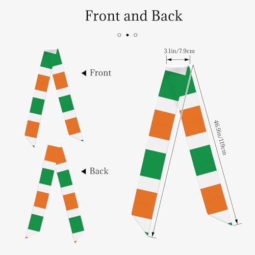 Flag of Irish Scarf for Women - Hair Scarf for Women, Fashionable shoulder bag wallet accessories2