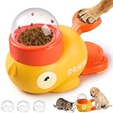 Dog Interactive Treat Dispenser Toy, Interactive Dog Toys Food Puzzle Slow Feeder, Duck-Shaped Cat Treat Dispenser for Training Small Cats,Dogs