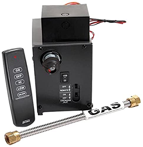 Skytech AFVK-SP-MH/L Manual High/Low Spark to Pilot Gas Valve Kit with On/Off/High/Low Remote