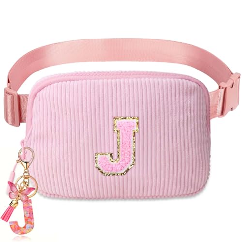 Image of Belt Bag for Girls Gifts - Birthday Gifts for Teenager, Personalized Gifts for Mom Freind Sister Teacher, Graduation GiftsInitial Crossbody Bag Belt Bag for Women J