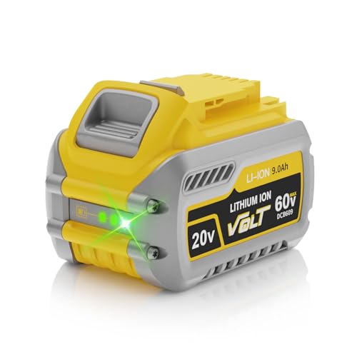 TURPOW Advanced 9000mAh DCB609 Replacement for Dewalt 20V 60V MAX