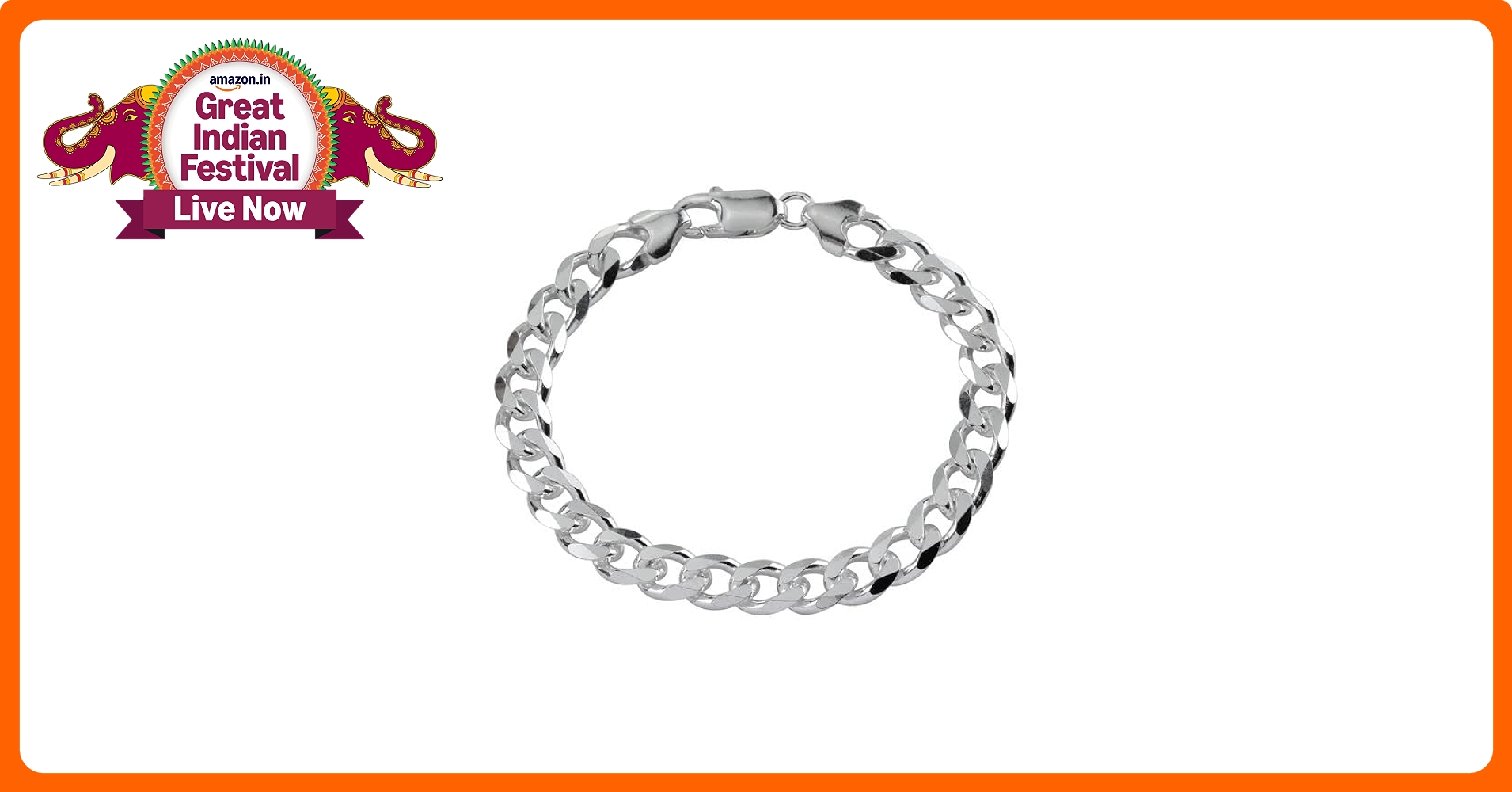 Buy JEWELYAARI™ Pure 925 Sterling Silver Italian Curb