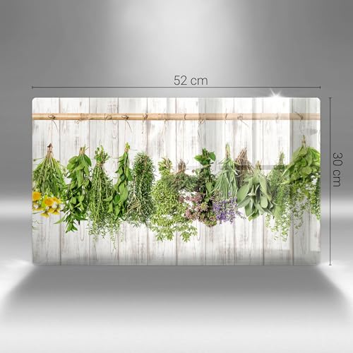 Planche à découper induction 52x30 cm Wallfluent protège-plaque en verre - 7